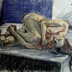 Clare as drawn by Brendan Ellis, former medical illustrator at the Royal Victoria Hospital in Belfast
