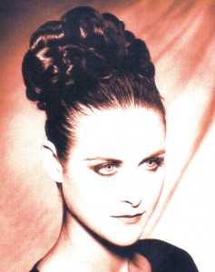 Clare has been modelling since her teenage years, here she is featured in Hair Now magazine modelling hair style by Lorraine McCourt